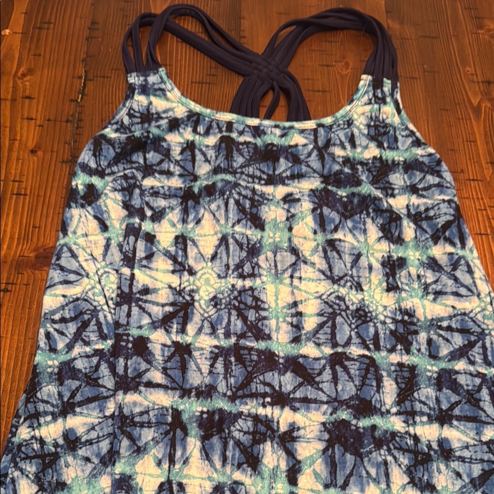 Apt. 9 Blue and White Patterned Swim Coverup
